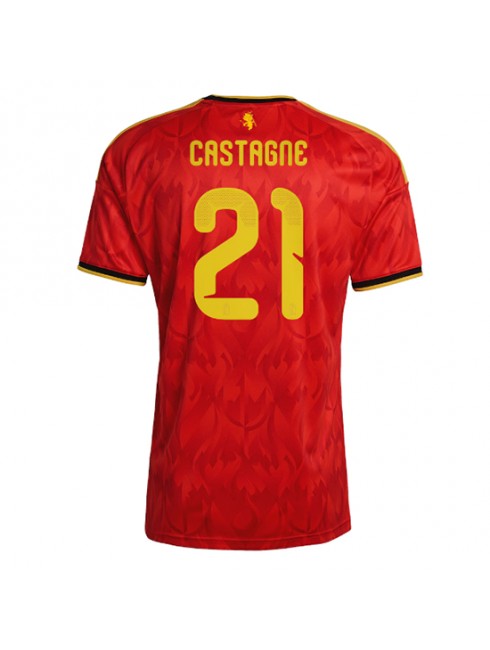 Belgien Timothy Castagne #21 Heimtrikot WM 2026 Kurzarm Belgien Timothy Castagne #21 Heimtrikot WM 2026 Kurzarm